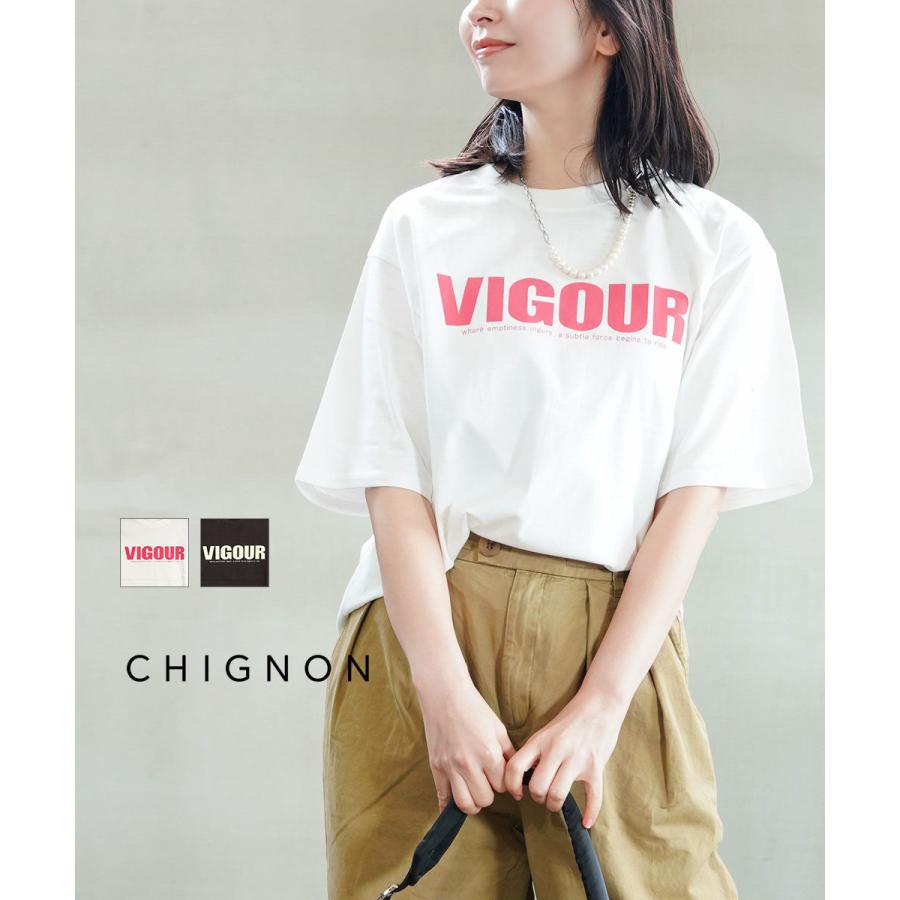 シニヨン VIGOUR プリントTee CHIGNON 2026春夏新作 レディース 国内