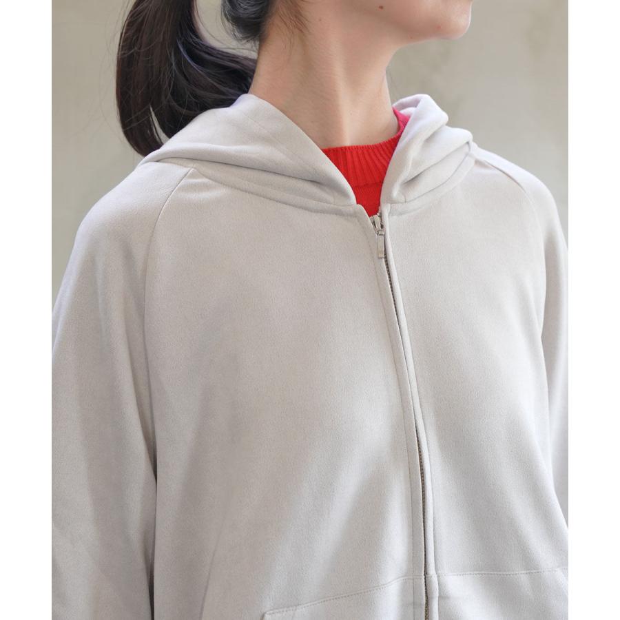 イノウェーブ マシュマロスウェード ジップパーカー INNOWAVE