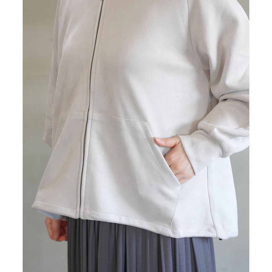 イノウェーブ マシュマロスウェード ジップパーカー INNOWAVE