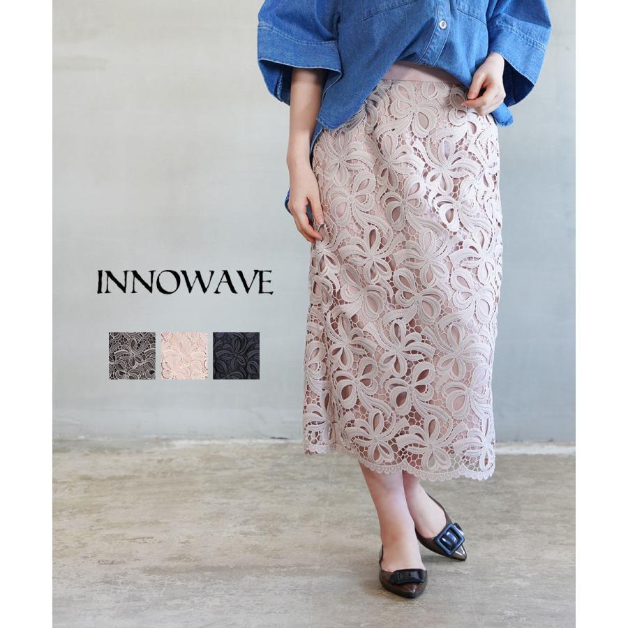 イノウェーブ リボンレースタイトスカート innowave レディース 国内