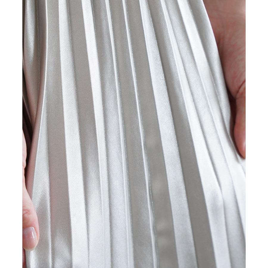 シードレイク フェイクレザー プリーツスカート Seadrake レディース