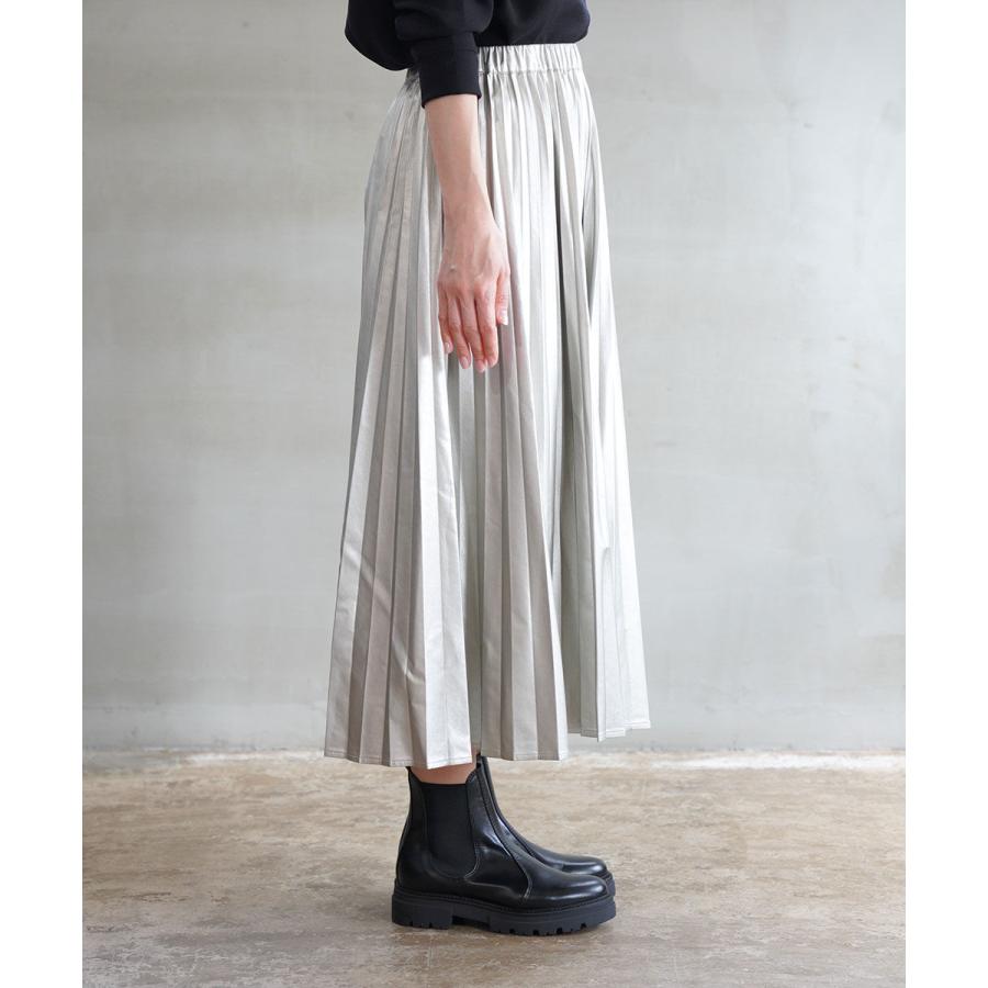 シードレイク フェイクレザー プリーツスカート Seadrake レディース