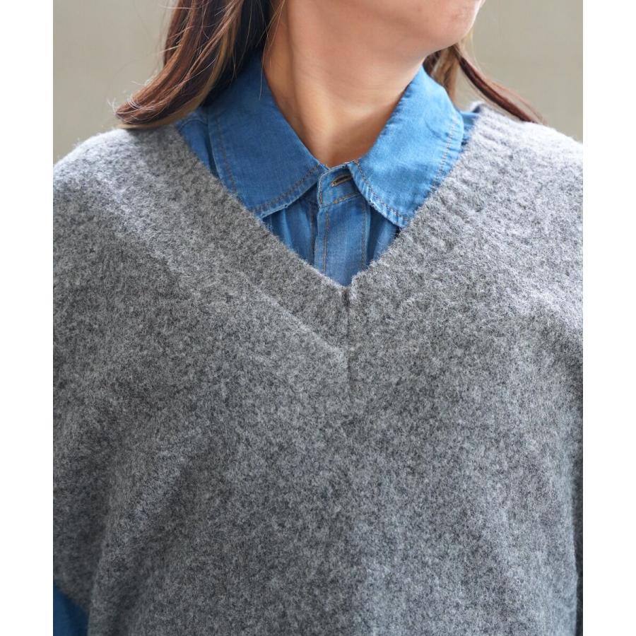 シニヨン サイドオープンVネックニットベスト CHIGNON 2026秋冬新作