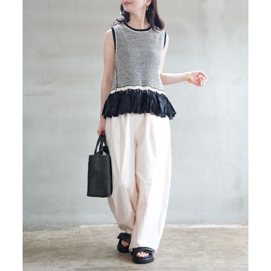 シニヨン フリンジジャガードニットベスト CHIGNON 2026春夏新作