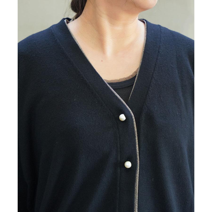 シニヨン パールボタン2WAYニットカーディガン CHIGNON 2025秋冬新作