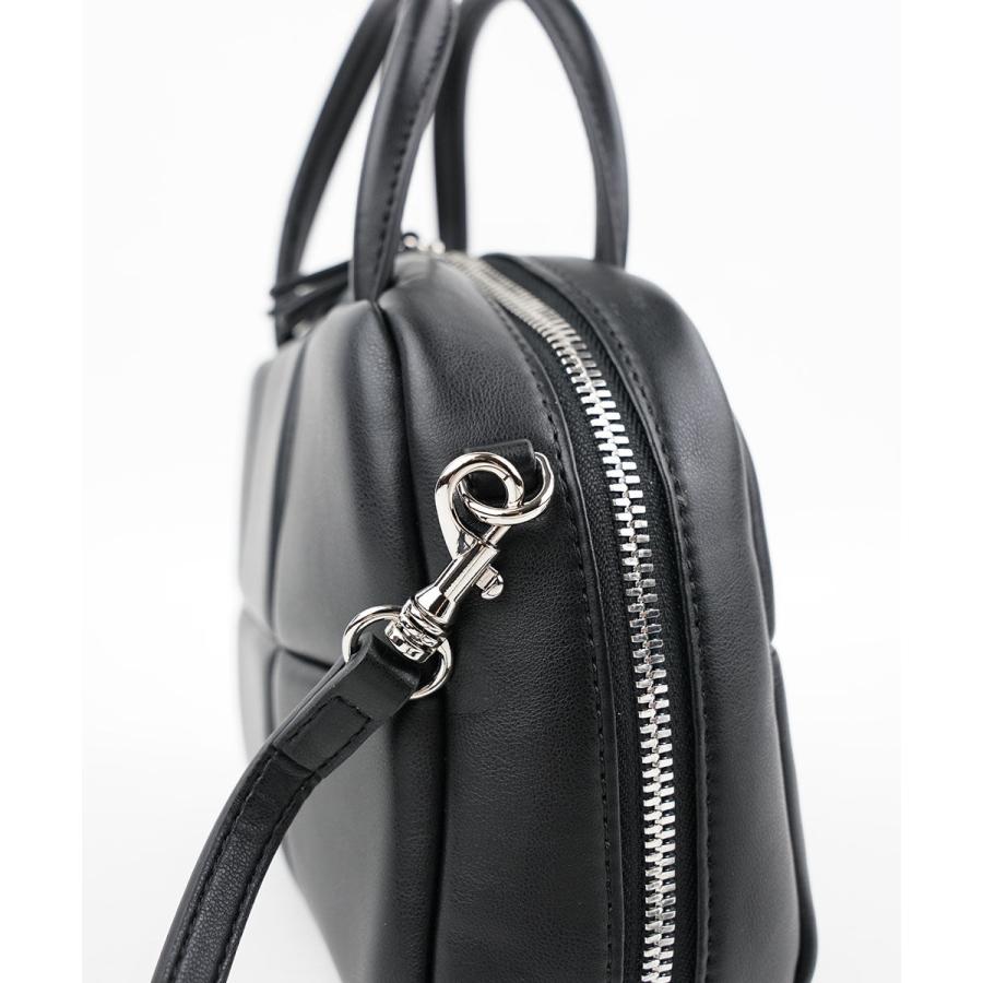 極美品！黒　レディース　ハンドバッグ　アドカラム アドカラム ハンドバッグ PUFF BOWLING S ADD CULUMN レディース