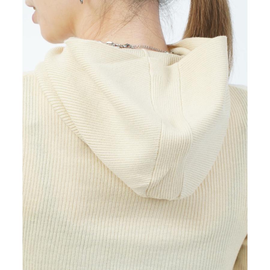 アントム リブ フーディ ニットプルオーバー ANTHOM A26517 国内正規品 2025秋冬新作 送料無料 アントム リブ フーディ ニットプルオーバー ANTHOM 2025秋冬新作