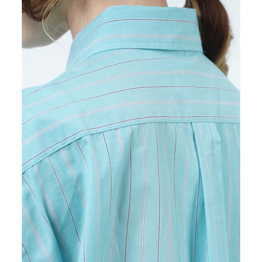 アトリエモンケメル ボックスシャツ ストライプシャツ BOX SHIRT 