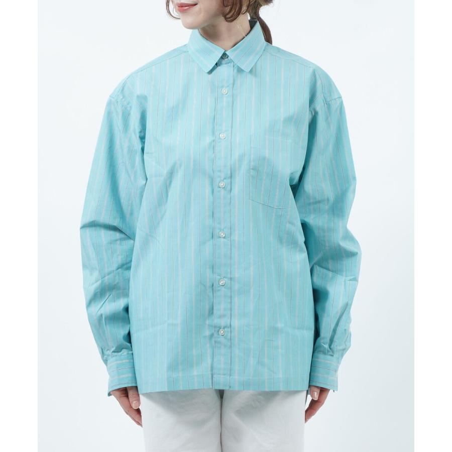 アトリエモンケメル ボックスシャツ ストライプシャツ BOX SHIRT 