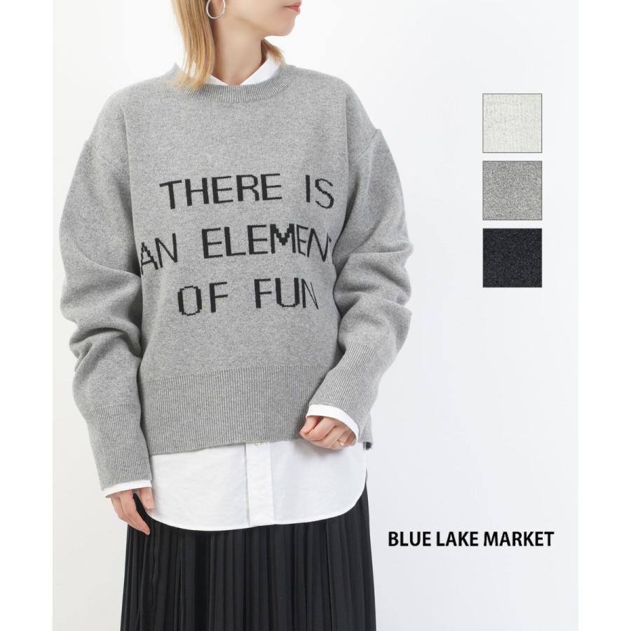 ブルーレイクマーケット ロゴニットプルオーバー BLUE LAKE MARKET B-492 国内正規品 220409 送料無料 BLUE LAKE MARKET（ブルーレイクマーケット） ロゴニットプルオーバー