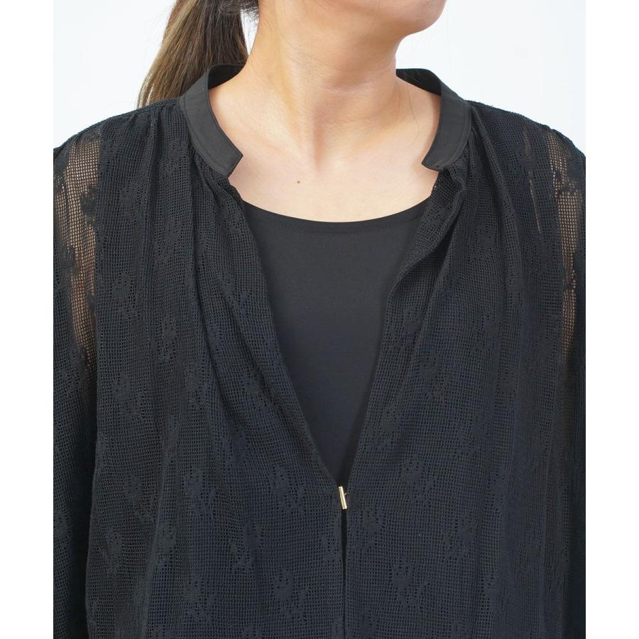 シードレイク スクエアメッシュフラワーブラウス Seadrake レディース