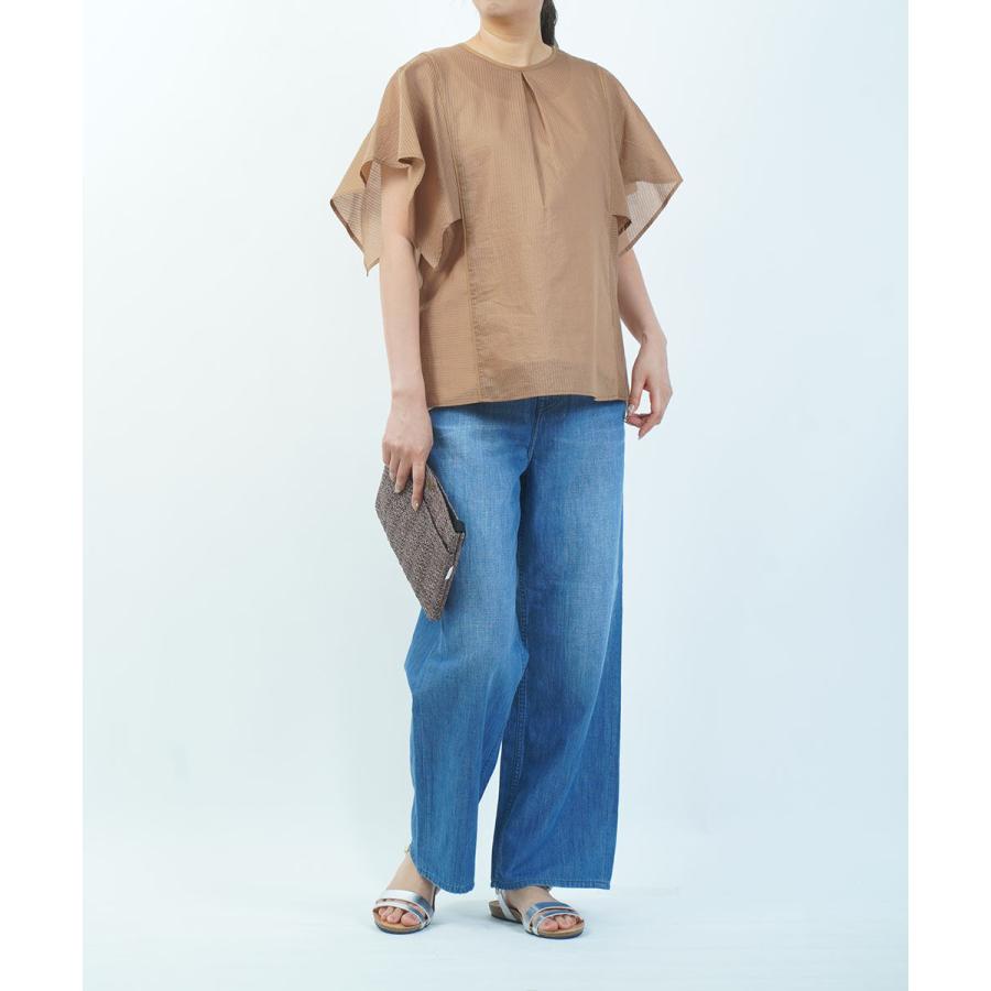 シードレイク フィラメントボーダーブラウス Seadrake レディース 国内