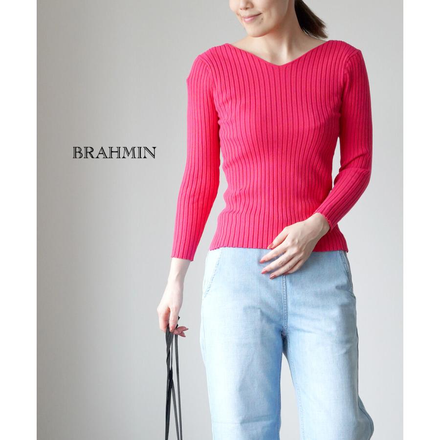 Brahmin（ブラーミン） リブニット プルオーバー レディース 国内正規 