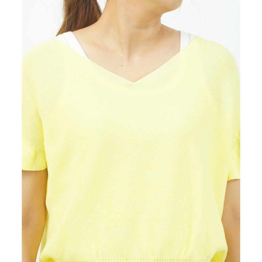 Brahmin（ブラーミン） 和紙ニット Vネックニットプルオーバー Brahmin