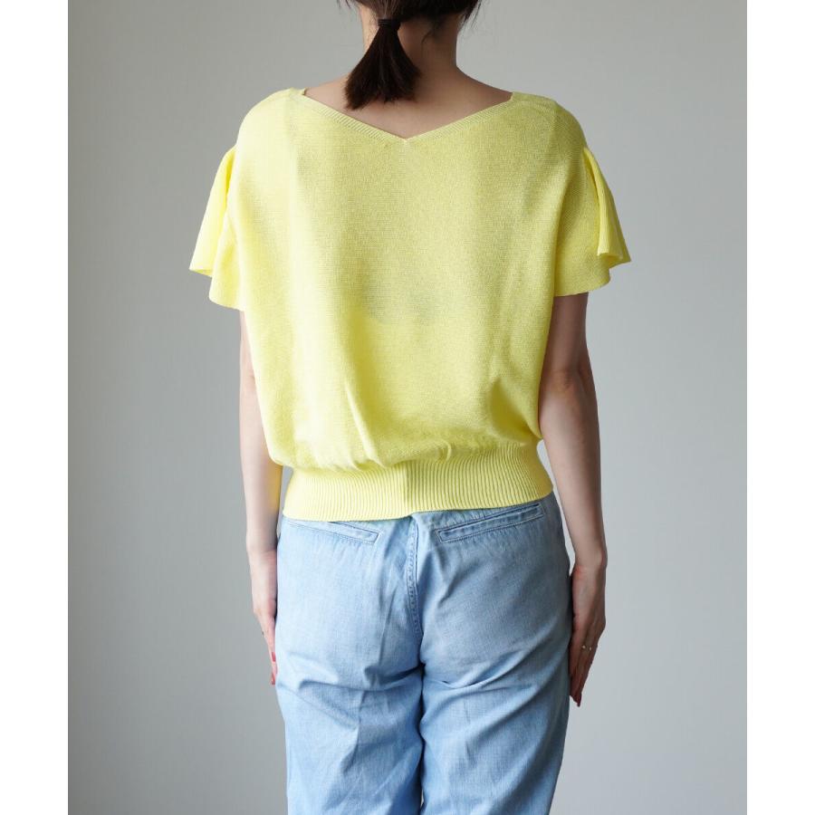 Brahmin（ブラーミン） 和紙ニット Vネックニットプルオーバー Brahmin