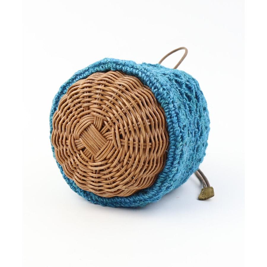 バグマティ 巾着バッグ かごバッグ The Bagmati BBK19-06 国内正規品 ナチュラル ラタン 藤 ニット 巾着 The Bagmati（ザバグマティ） バグマティ 巾着バッグ かごバッグ