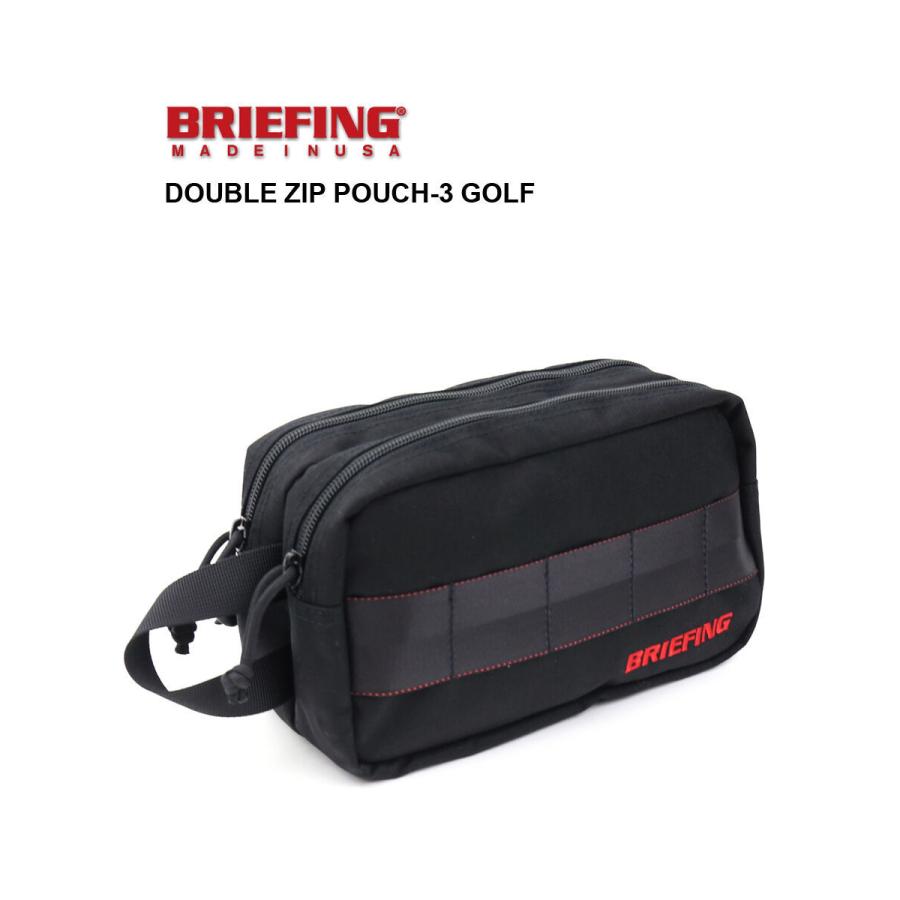 BRIEFING（ブリーフィング） ゴルフ ポーチ 小物入れ DOUBLE ZIP POUCH