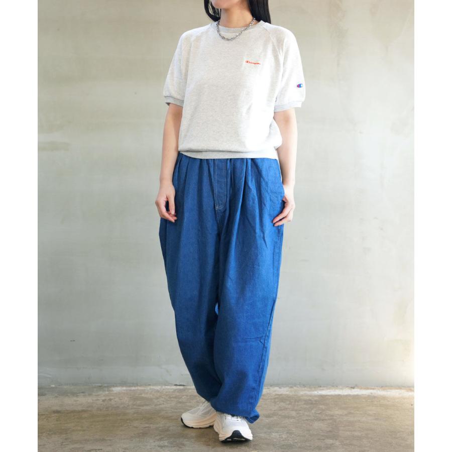Champion リメイク リバースウィーブ スウェット ショート丈 ワイド 90年代 Champion チャンピオン REVERSE WEAVE リバースウィーブ 刺繍