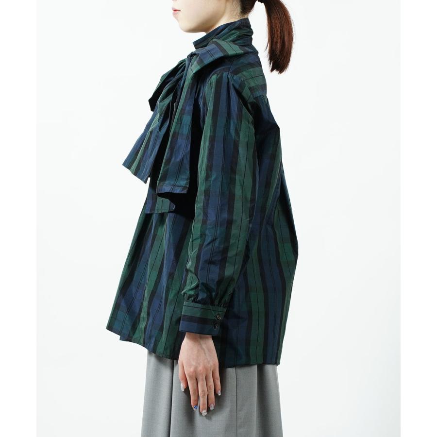 極美品✨ダリア dahl'ia メモリーボウブラウス チェック ボウタイ リボン dahl'ia（ダリア） メモリーボウ ブラウス レディース 国内正規品