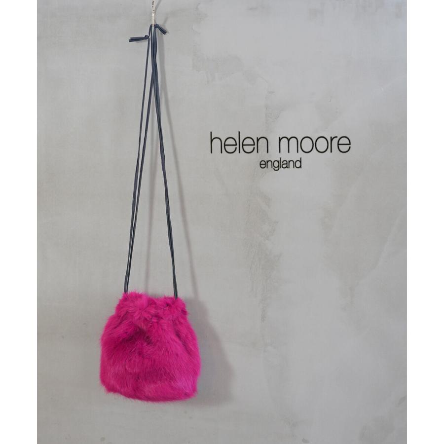 新品 英国製 ヘレンムーア 巾着バッグ ハンドバッグ ショルダーバッグ ファー HELEN MOORE ヘレンムーア ショルダーバッグ ファーバッグ helen