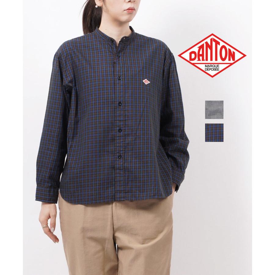 Sale ダントン バンドカラーシャツ Danton 21秋冬新作 レディース 国内正規品 Etre Par Bleu Comme Bleu 通販 Paypayモール
