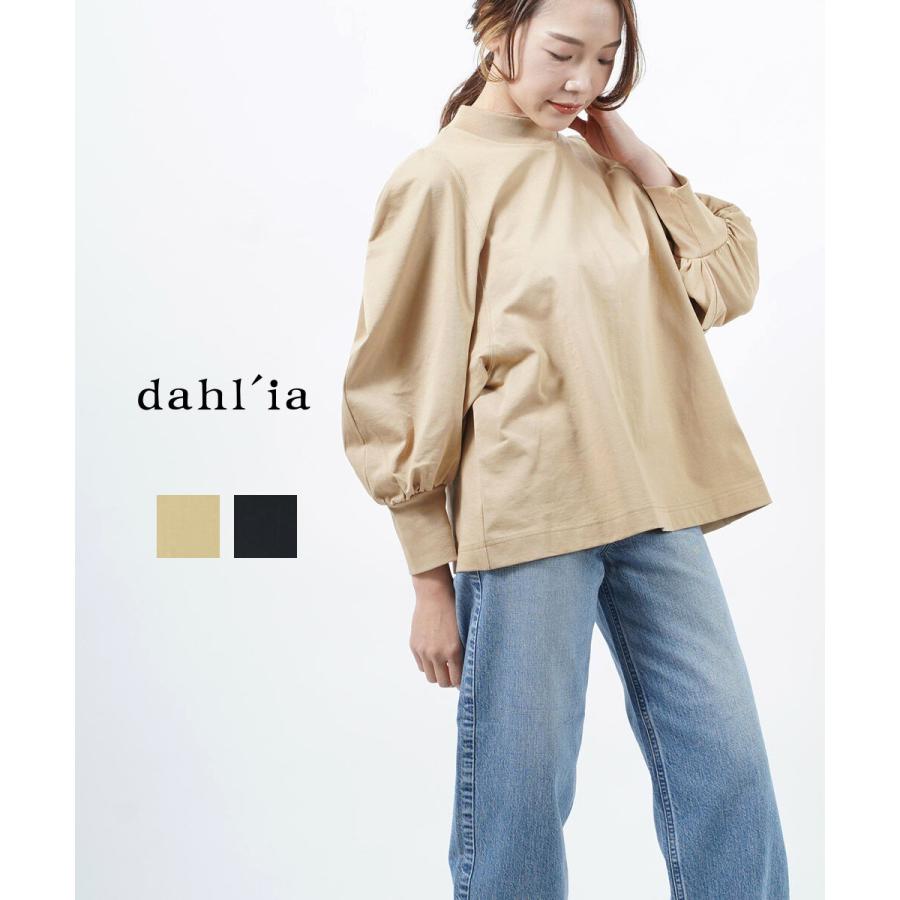 ダリア パフスリーブ カットソー プルオーバー トップス dahl’ia DTH-197 国内正規品 220303 送料無料 dahl'ia（ダリア） パフスリーブ カットソー プルオーバー トップス