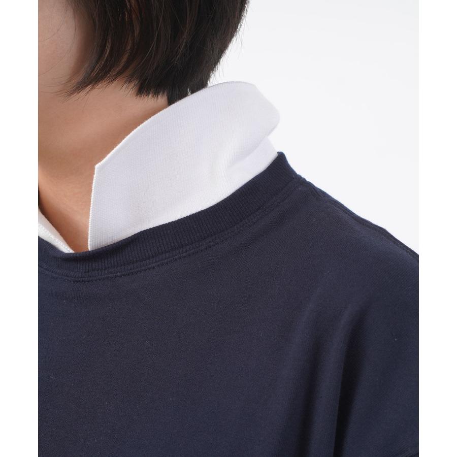 dahl'ia（ダリア） 襟付き 裏毛ワイドプルオーバー レディース 国内