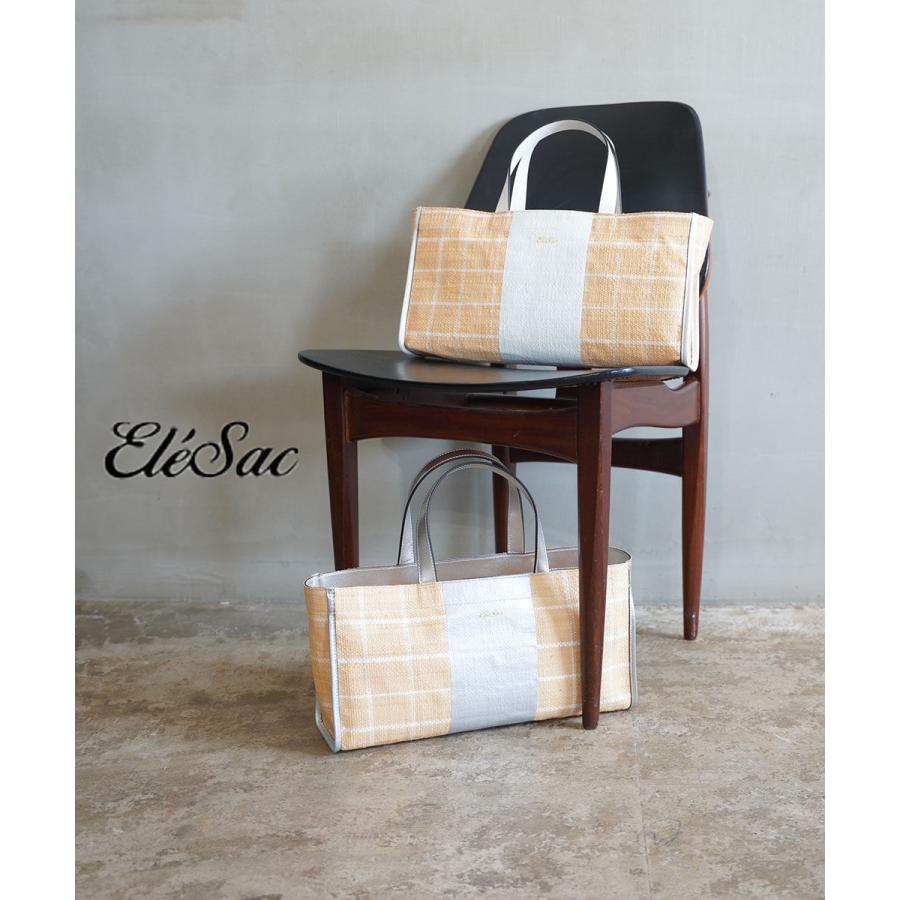 エルサック CHECK WIDE TOTE Ele'Sac E25S07B51 国内正規品 2025春夏新作 送料無料 エルサック CHECK WIDE TOTE Ele'Sac レディース 国内正規品 : etre