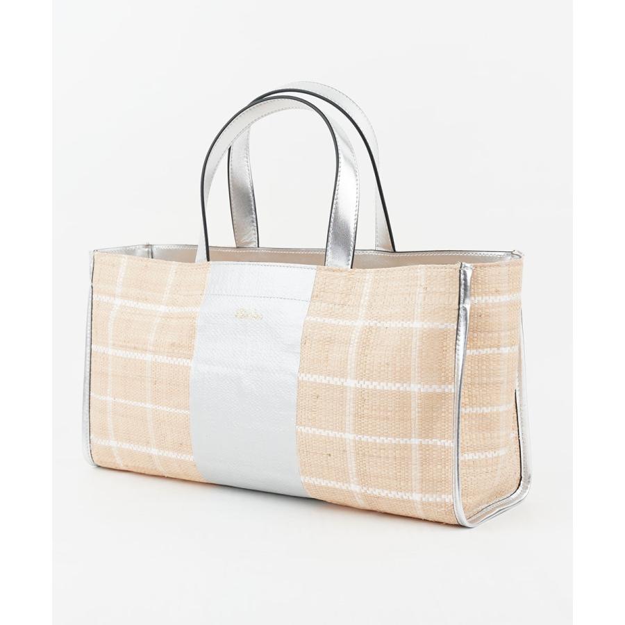 エルサック CHECK WIDE TOTE Ele'Sac レディース 国内正規品 : etre