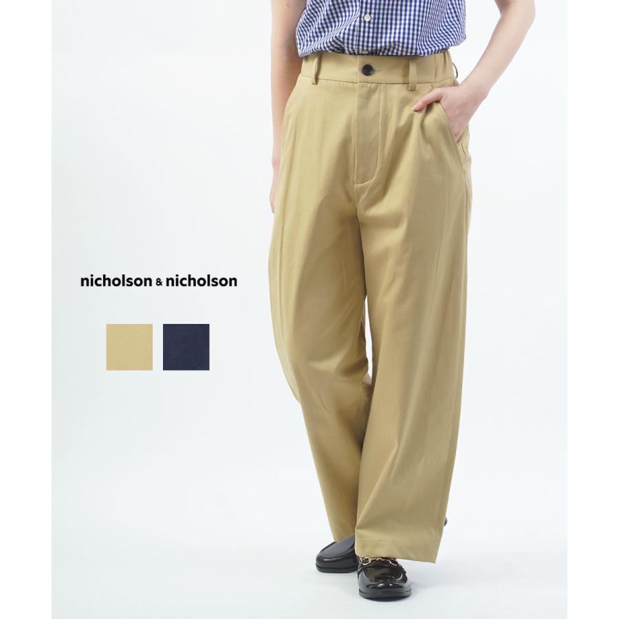 ニコルソン&ニコルソン チノパンツ ECRU-CHINO nicholson&nicholson