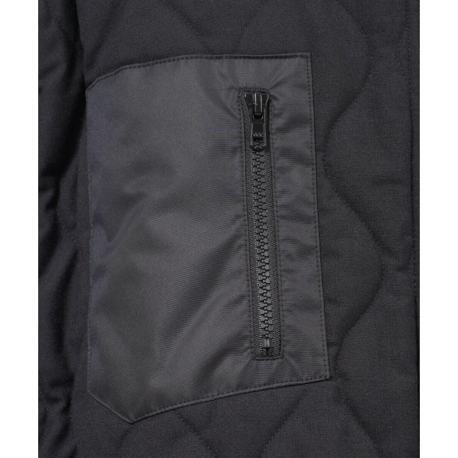 エフシーイー キルティング ロングコート キルトコート WOOL QUILT