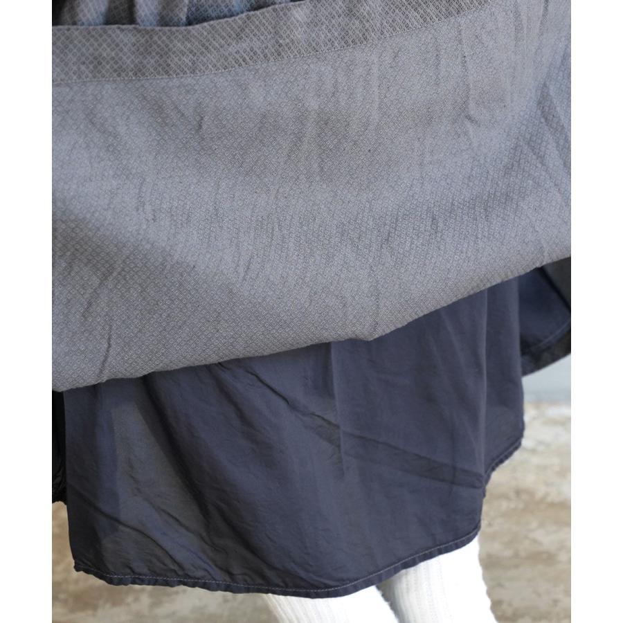 ガーゼ アンティークジャガードギャザースカート Gauze# レディース