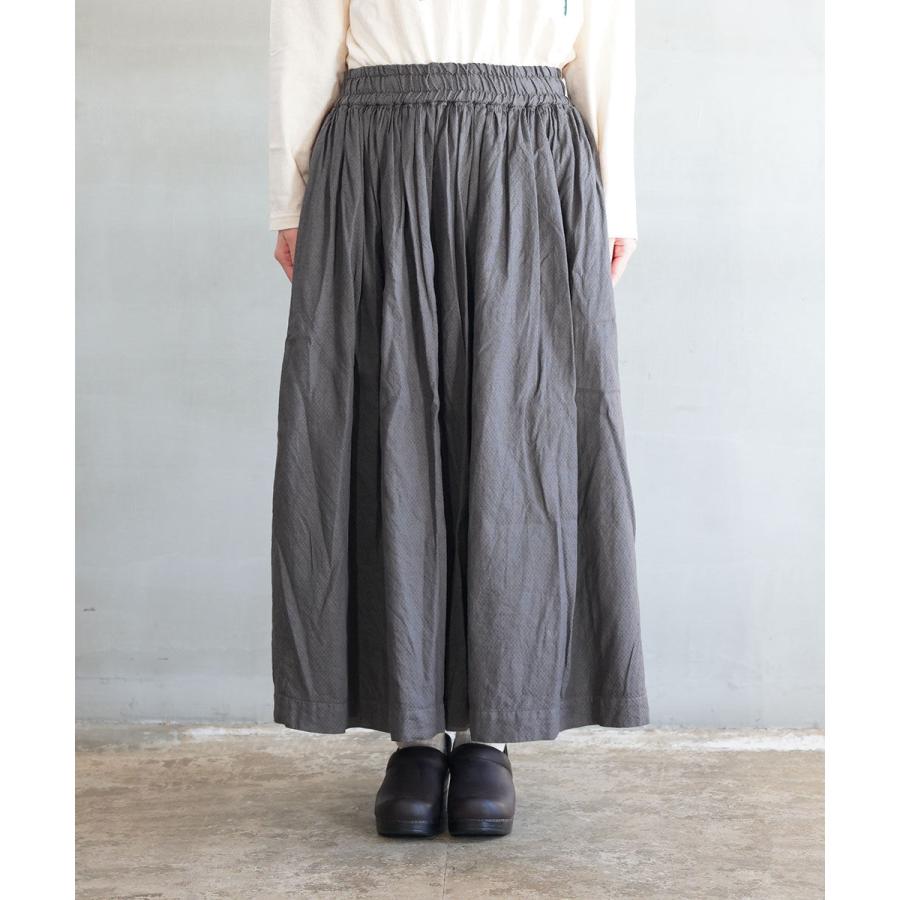 ガーゼ アンティークジャガードギャザースカート Gauze# レディース