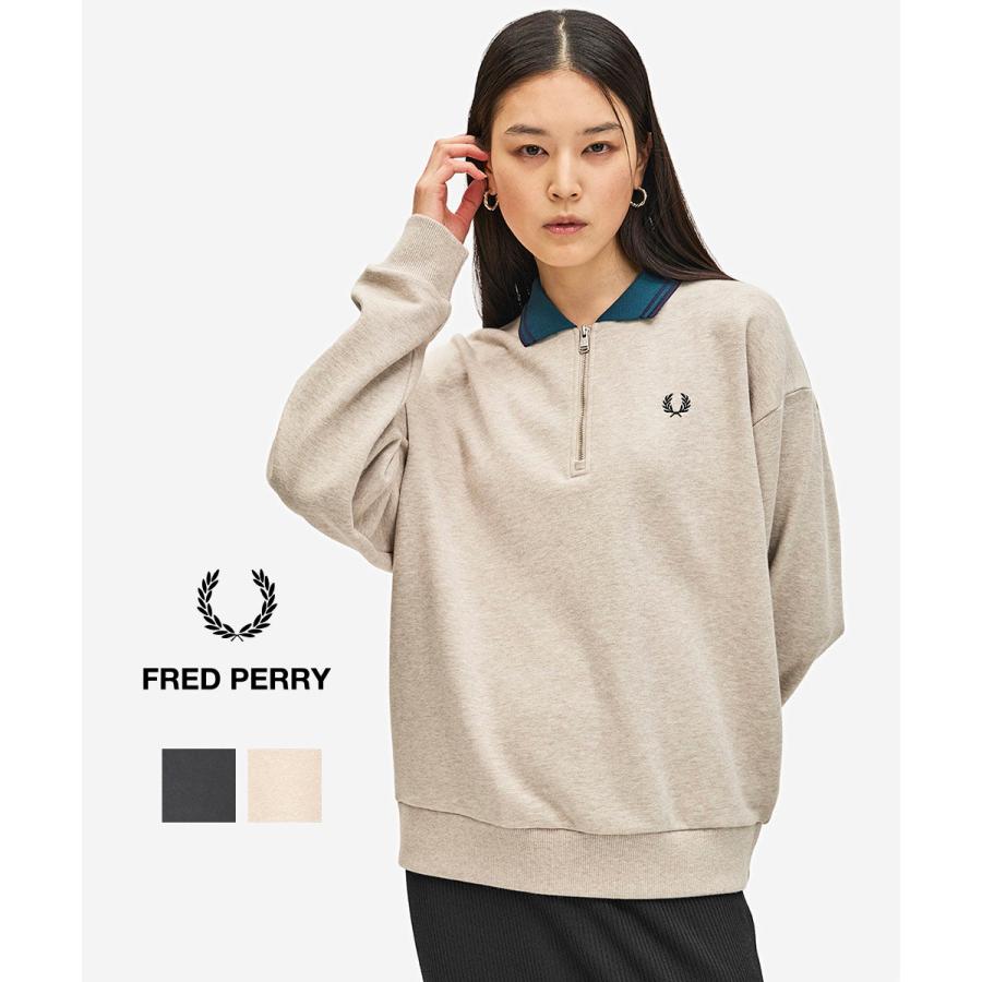 フレッドペリー Zip Neck Collar Sweatshirt FRED PERRY G1149 国内正規品 2025秋冬新作 送料無料 フレッドペリー Zip Neck Collar Sweatshirt FRED PERRY 2025秋冬新作