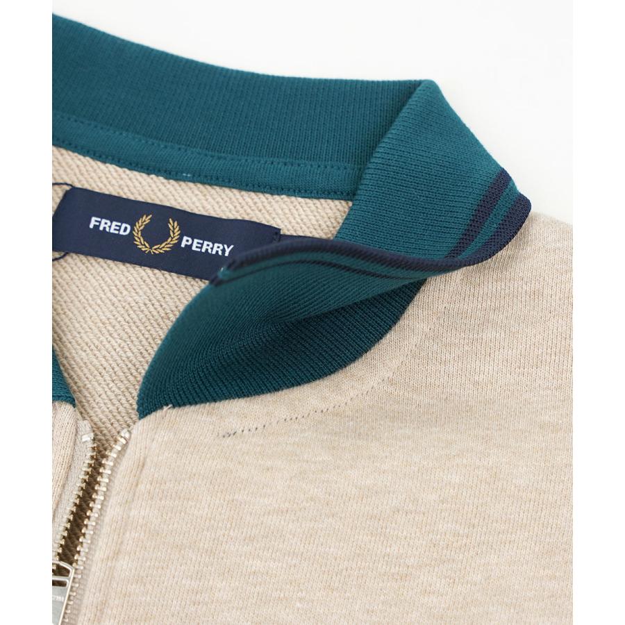 フレッドペリー Zip Neck Collar Sweatshirt FRED PERRY 2025秋冬新作