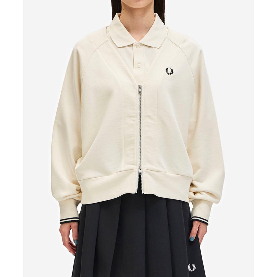 フレッドペリー Zip-Through Sweatshirt Cardigan FRED PERRY