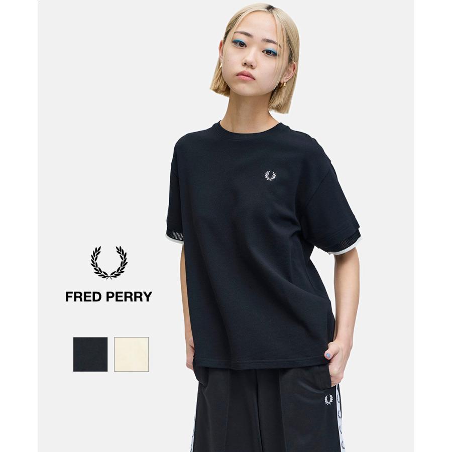 フレッドペリー MESH CUFF PIQUE T-SHIRT FRED PERRY 2026春夏新作
