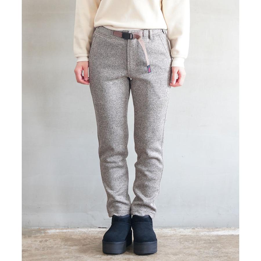 グラミチ ボンディングニットフリースウィメンズテーパードパンツ