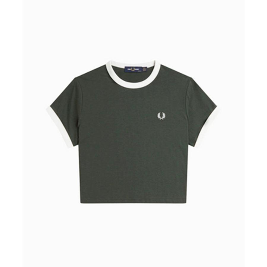 FRED PERRY Cropped Ringer T-Shirt ネイビー Cropped Ringer T-Shirt｜FRED PERRY フレッドペリー