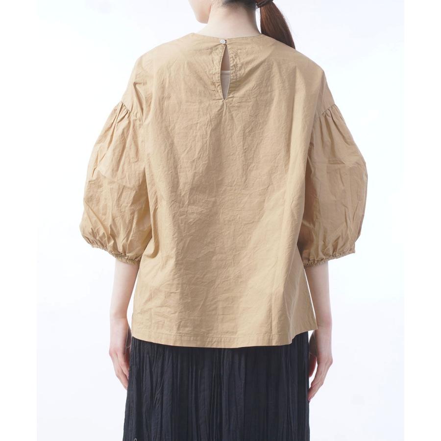 Gauze# ガーゼ　リネンギャザープルオーバー Gauze#（ガーゼ） ギャザースリーブ モダニストブラウス レディース