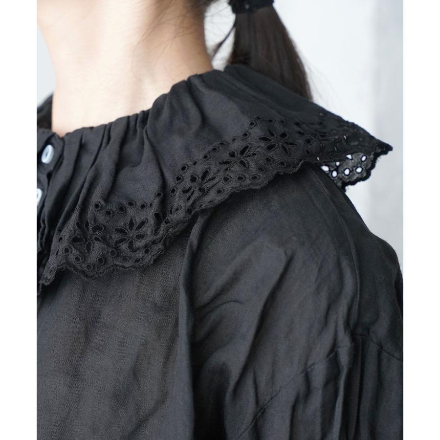 ガーゼ アンティークレースフリルブラウス Gauze# レディース ガーゼ アンティークレースフリルブラウス Gauze# レディース