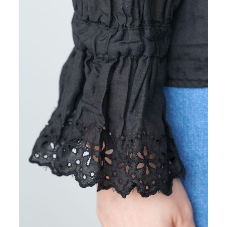 ガーゼ アンティークレースフリルブラウス Gauze# レディース ガーゼ アンティークレースフリルブラウス Gauze# レディース