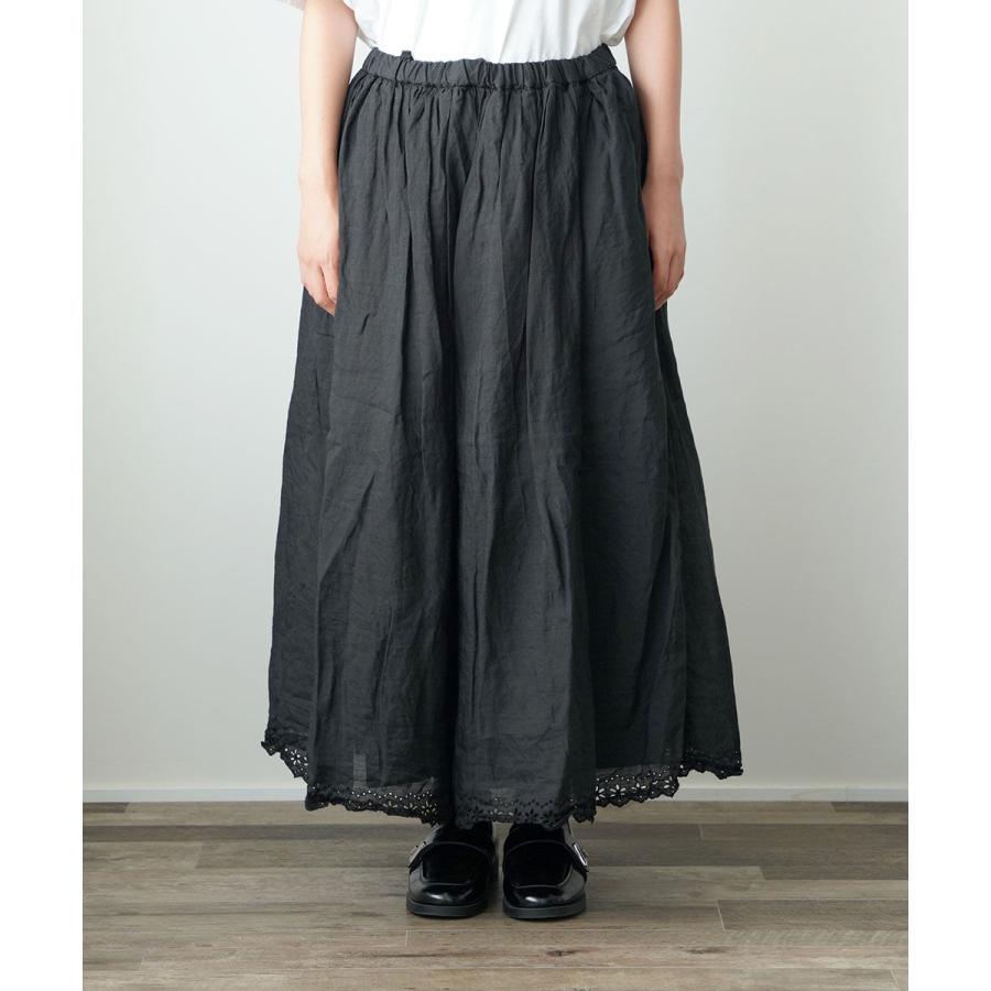 ガーゼ スカラップレース ギャザースカート Gauze# レディース ガーゼ スカラップレース ギャザースカート Gauze# レディース