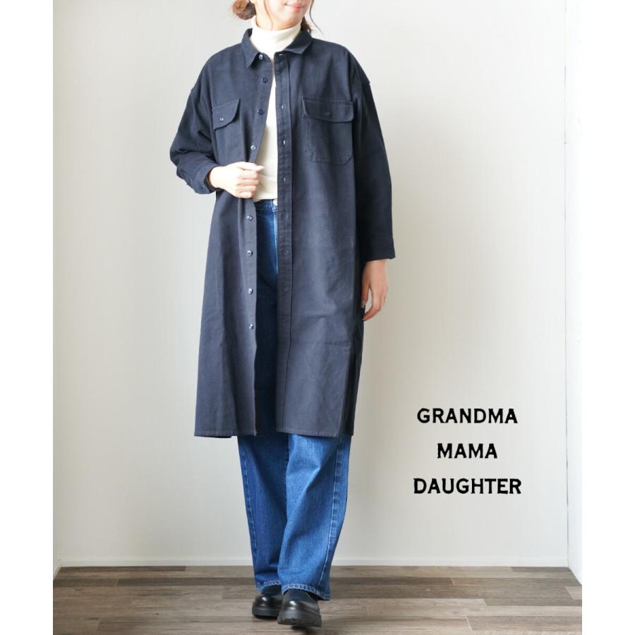 グランマ ママ ドーター Cpoワンピース シャツワンピース ミリタリーシャツワンピース Grandma Mama Daughter By Kato 秋冬新作 レディース 国内正規品 Etre Par Bleu Comme Bleu 通販 Paypayモール