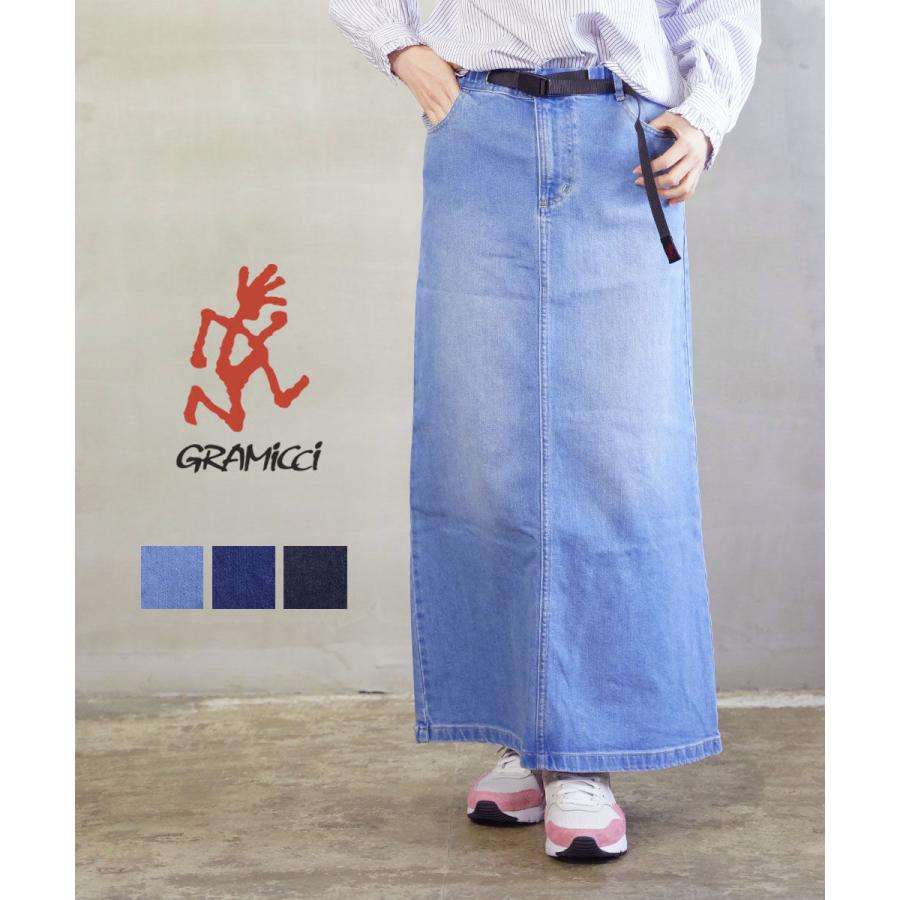 GRAMICCI グラミチ ストレッチデニムAラインスカート【ウィメンズ】 グラミチ ストレッチデニムAラインスカート GRAMICCI レディース 国内