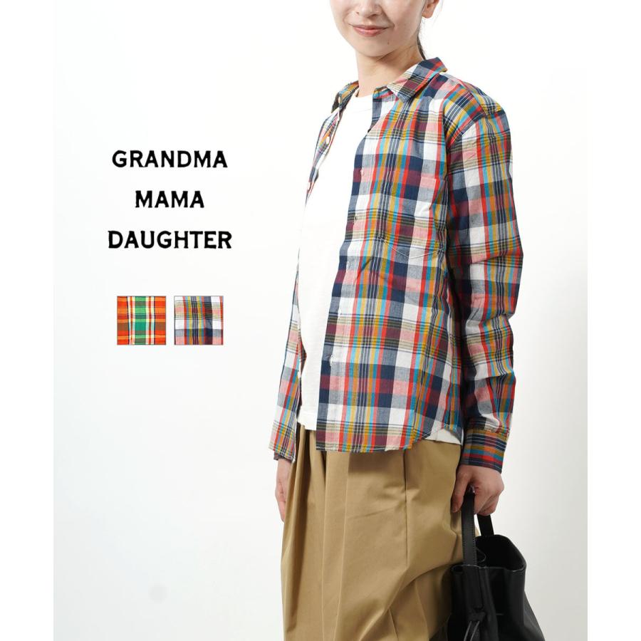 GRANDMA MAMA DAUGHTER（グランマママドーター） マドラスチェック 
