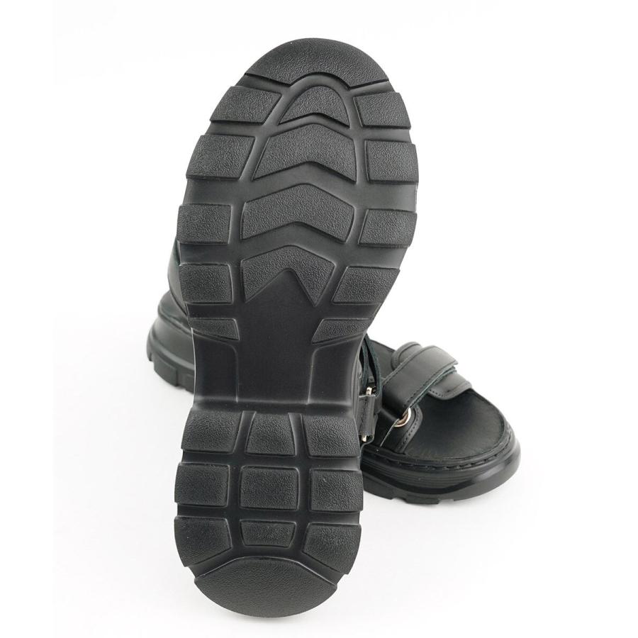 MOHI ブラック ストラップサンダル 厚底　mohi 38 MOHI / ストラップ サンダル