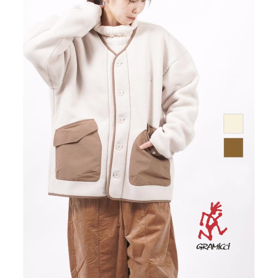 ちこ ★グラミチGRAMICCI ボアフリースカーディガン ジャケット グラミチ フリースジャケット BOA FLEECE CARDIGAN ボア