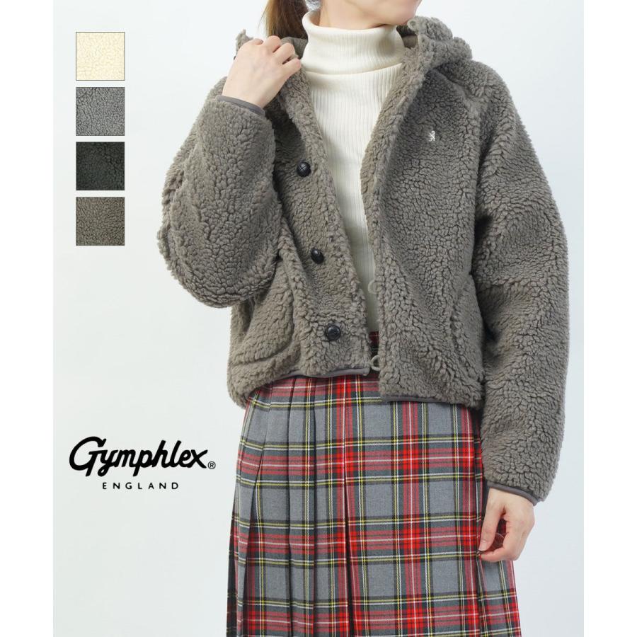 ジムフレックス ボアフーディ ショートジャケット Gymphlex GY-A0725BOA 国内正規品 2025秋冬新作 送料無料 GYMPHLEX（ジムフレックス） ボアフーディ ショートジャケット