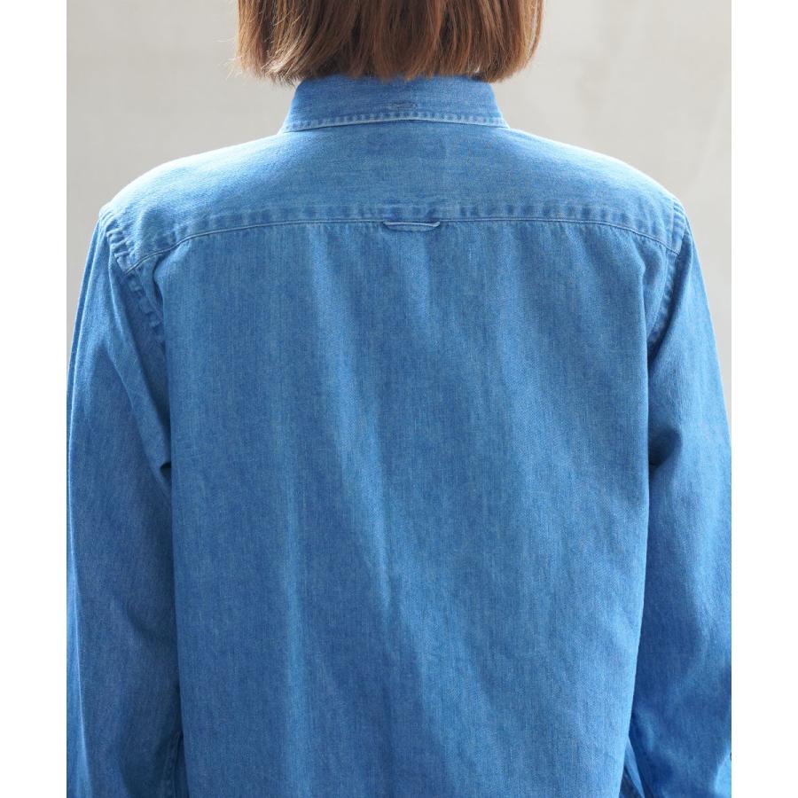 GYMPHLEX（ジムフレックス） ライトデニム ボタンダウンシャツ